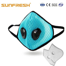 Load image into Gallery viewer, mask face with air filter