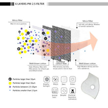 Load image into Gallery viewer, mask face with air filter