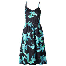 Load image into Gallery viewer, Women Print Floral Stripe ( 3XL) vestidos