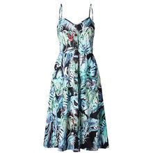 Load image into Gallery viewer, Women Print Floral Stripe ( 3XL) vestidos