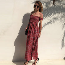 Load image into Gallery viewer, The dresses short sleeve Shoulder Waist female Sexy