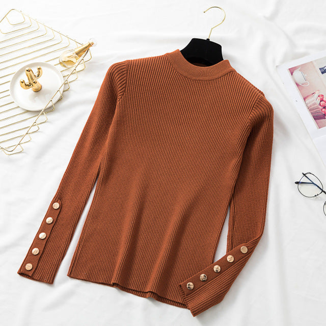 Slim Sweater Winter Knitted