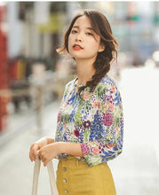 Load image into Gallery viewer, Floral Half Sleeve Women T-shirt

