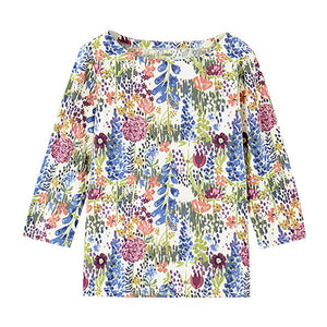 Floral Half Sleeve Women T-shirt