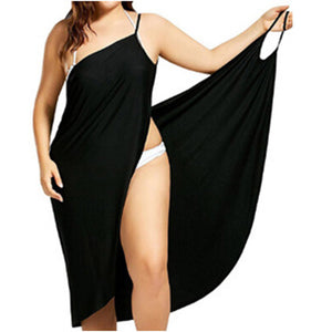 Summer Women Sexy Beach V-Neck Sling Dress