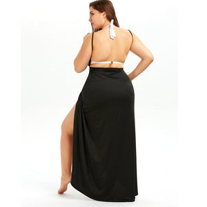 Summer Women Sexy Beach V-Neck Sling Dress