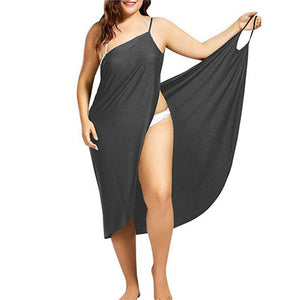 Summer Women Sexy Beach V-Neck Sling Dress