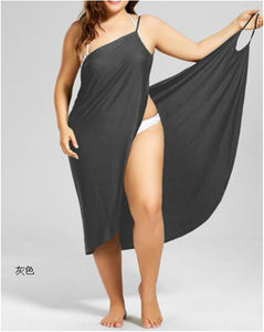 Summer Women Sexy Beach V-Neck Sling Dress