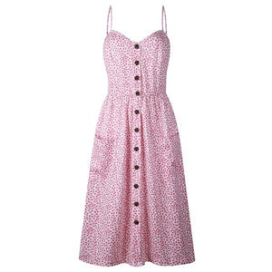 Women Print Floral Stripe ( 3XL) vestidos