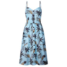 Load image into Gallery viewer, Women Print Floral Stripe ( 3XL) vestidos
