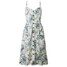 Load image into Gallery viewer, Women Print Floral Stripe ( 3XL) vestidos
