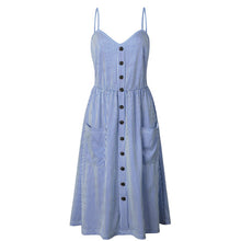 Load image into Gallery viewer, Women Print Floral Stripe ( 3XL) vestidos
