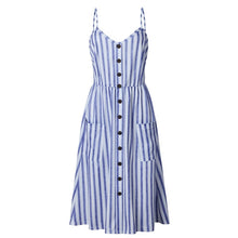 Load image into Gallery viewer, Women Print Floral Stripe ( 3XL) vestidos
