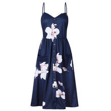 Load image into Gallery viewer, Women Print Floral Stripe ( 3XL) vestidos
