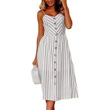 Load image into Gallery viewer, Women Print Floral Stripe ( 3XL) vestidos
