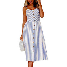 Load image into Gallery viewer, Women Print Floral Stripe ( 3XL) vestidos
