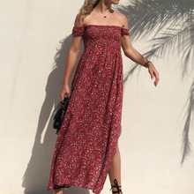 Load image into Gallery viewer, The dresses  short sleeve Shoulder Waist female Sexy
